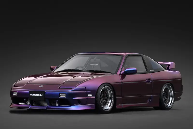 1:18 Nissan 180Sx Type X (Rps13) -- Midnight Purple -- Ignition Model Ig3762 1