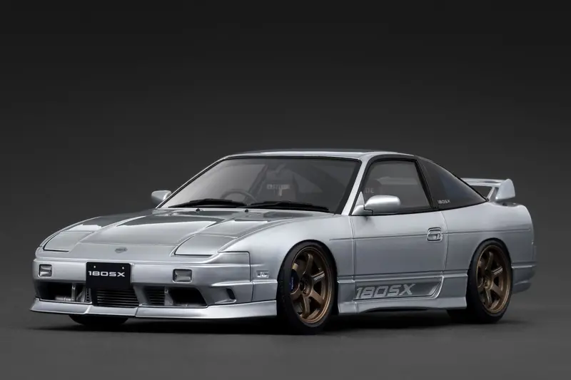 1:18 Nissan 180Sx Type X (Rps13) -- Silver -- Ignition Model Ig3761 1