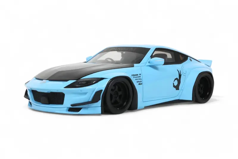 1:18 Nissan Fairlady Z (400Z) Pandem -- China Blue -- Gt Spirit Gt943 1
