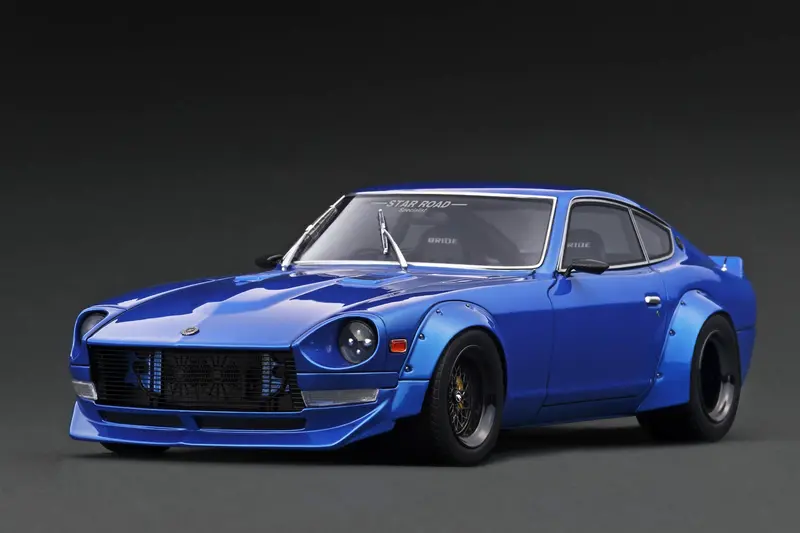 1:18 Nissan Fairlady Z (S30) Star Road -- Blue Metallic -- Ignition Model Ig3113 1