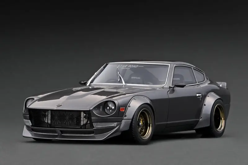 1:18 Nissan Fairlady Z (S30) Star Road -- Gun Metallic Grey -- Ignition Ig3112 1