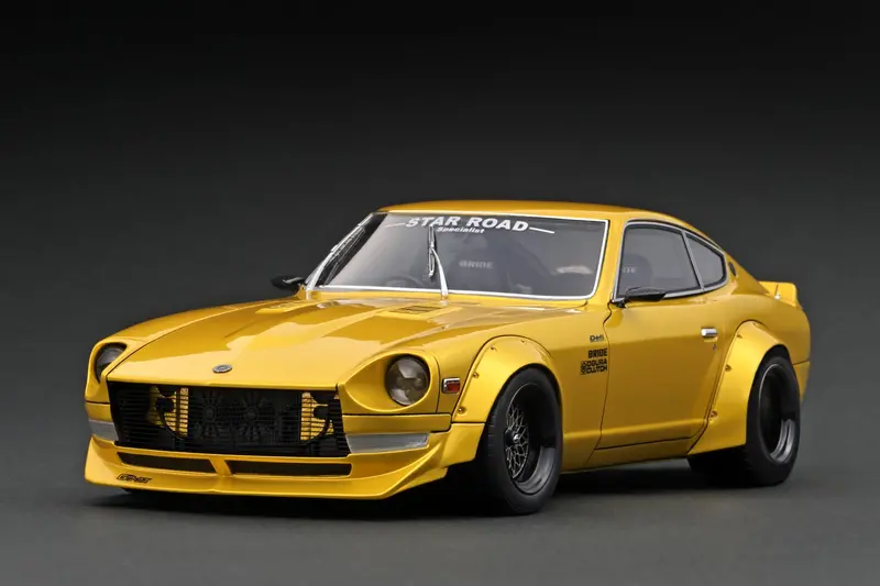 1:18 Nissan Fairlady Z (S30) Star Road -- Yellow Metallic -- Ignition Ig3110 1