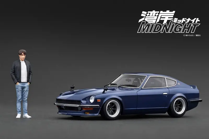 1:18 Nissan Fairlady Z (S30) -- Wangan Midnight W/Figurine -- Ignition Ig3591 1