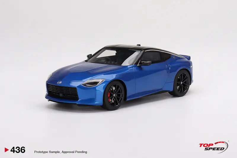 1:18 Nissan Fairlady Z Version St 2023 -- Seiran Blue -- Topspeed Model 1