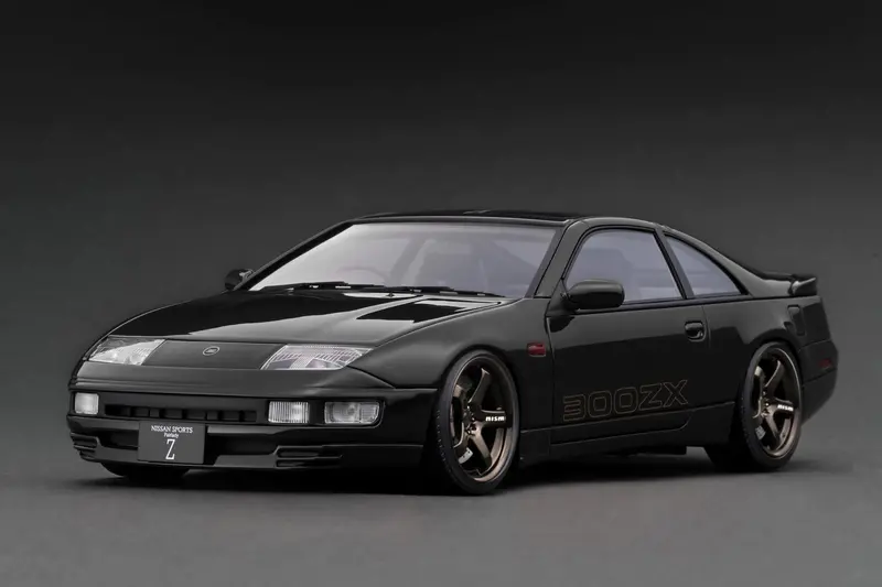 1:18 Nissan Fairlady Z (Z32) 2By2 -- Black -- Ignition Model Ig3421 1