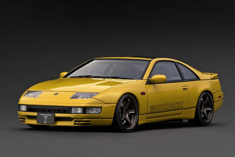 1:18 Nissan Fairlady Z (Z32) 2By2 -- Yellow -- Ignition Model Ig3423 1