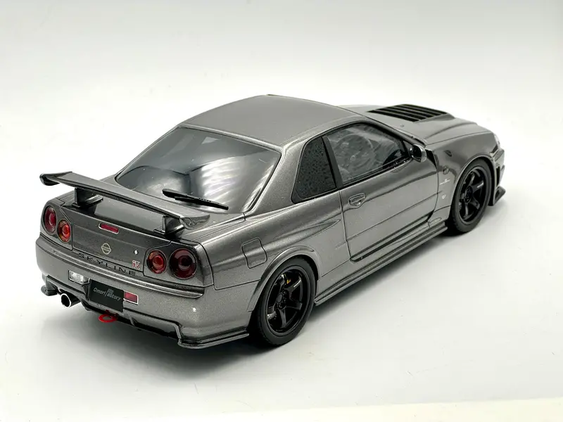 1:18 Nissan Gt-R (R34) Clubman Race Spec - Omori Factory Dark Grey -- Ottomobile 2