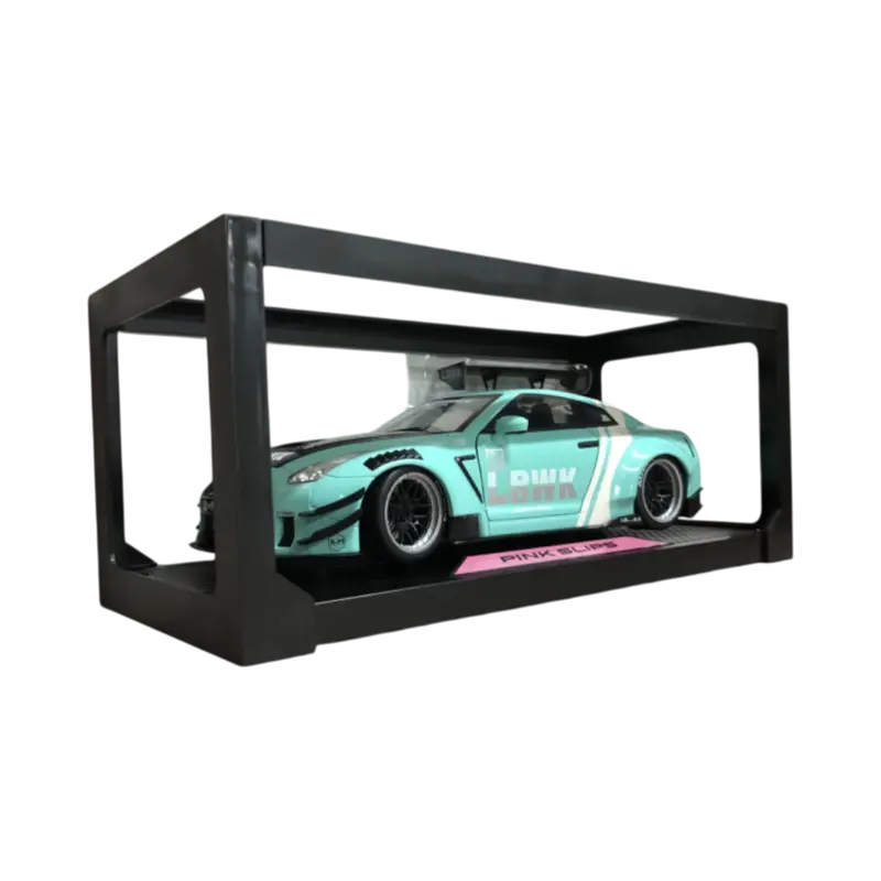 1:18 Nissan Gt-R R35 Liberty Walk -- Turquoise/White -- Jada: Pink Slips 1