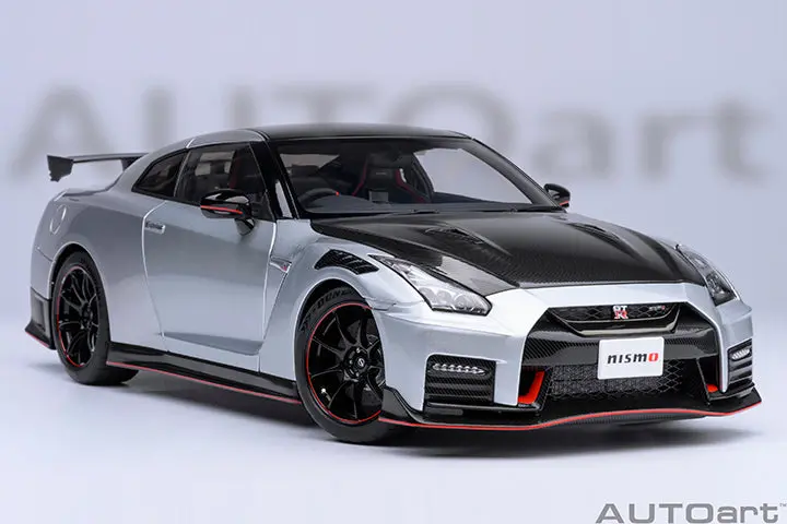 1:18 Nissan Gt-R (R35) Nismo 2022 -- Ultimate Metal Silver -- Autoart 1