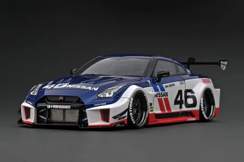 1:18 Nissan Gt-Rr R35 Lb-Silhouette -- #46 Bre Livery -- Ignition Model Ig2360 1
