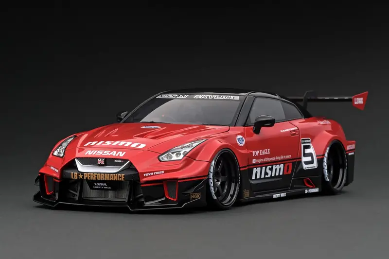 1:18 Nissan Gt-Rr R35 Lb-Silhouette -- #5 Red/Black -- Ignition Model Ig2723 1