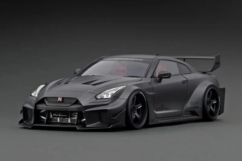 1:18 Nissan Gt-Rr R35 Lb-Silhouette -- Matte Black -- Ignition Model Ig2353 1