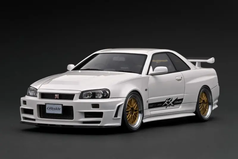 1:18 Nissan R34 Skyline Gt-R Greddy 34Rx -- White -- Ignition Model Ig3227 1