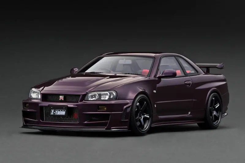 1:18 Nissan R34 Skyline Gt-R Nismo Z-Tune -- Midnight Purple -- Ignition Ig3225 1