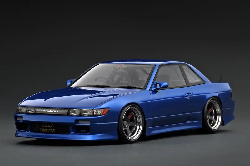 1:18 Nissan S13 Silvia Vertex -- Blue Metallic -- Ignition Model Ig3587 1