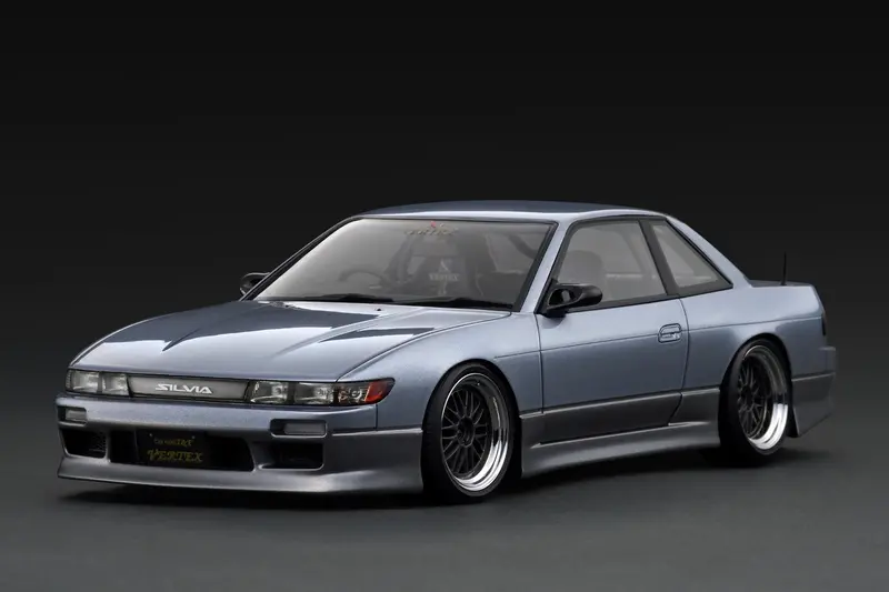 1:18 Nissan S13 Silvia Vertex -- Blue Silver/Grey -- Ignition Model Ig3590 1