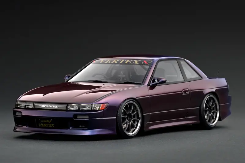 1:18 Nissan S13 Silvia Vertex -- Purple Metallic -- Ignition Model Ig3586 1