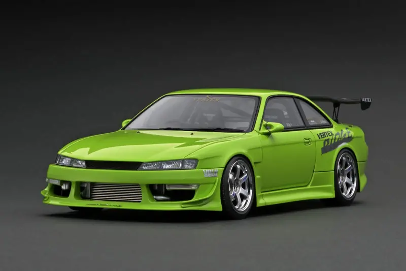 1:18 Nissan S14 Silvia Vertex -- Green -- Ignition Model Ig3086 1