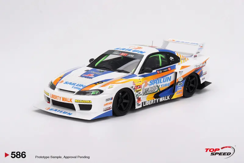 1:18 Nissan S15 Silvia Lb-Silhouette -- #555 2023 Formula Drift Japan -- Tospeed 1