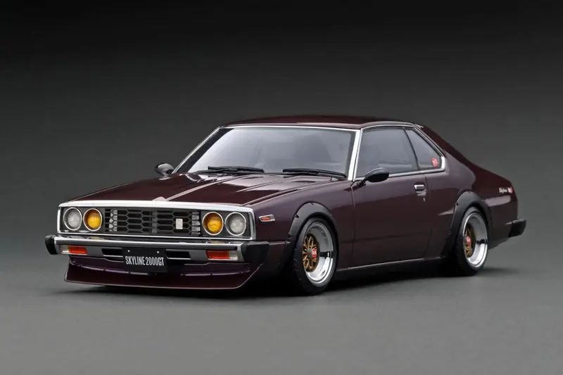 1:18 Nissan Skyline 2000 Gt-Es (C210) -- Purple -- Ignition Model Ig3232 1