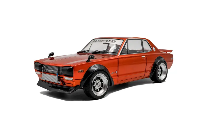 1:18 Nissan Skyline (C10) Hakosuka 1970 -- Orange Metallic -- Solido 1