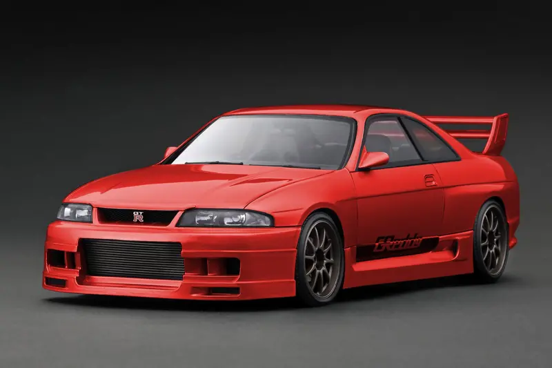 1:18 Nissan Skyline Gt-R (Bcnr33) Greddy -- Red Metallic -- Ignition Model Ig3132 1