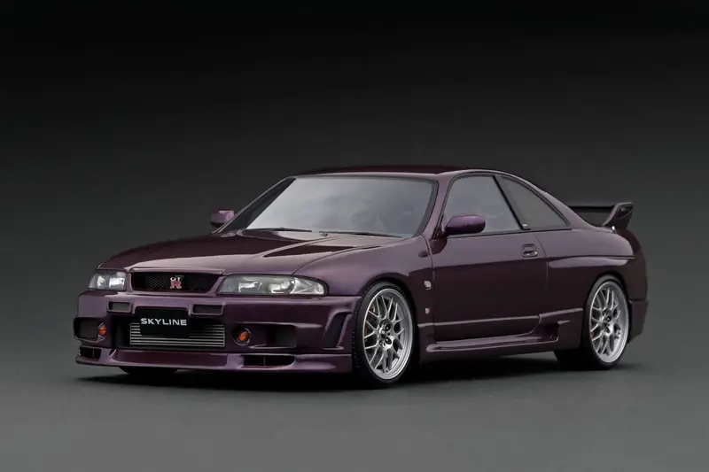 1:18 Nissan Skyline Gt-R (Bcnr33) -- Midnight Purple -- Ignition Model Ig2779 1