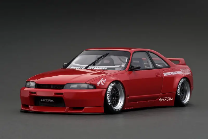 1:18 Nissan Skyline Gt-R R33 Pandem -- Red -- Ignition Model Ig3028 1