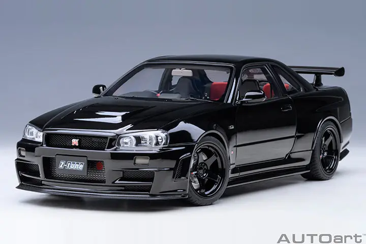 1:18 Nissan Skyline Gt-R (R34) Z-Tune -- Pearl Black -- Autoart 77463 1