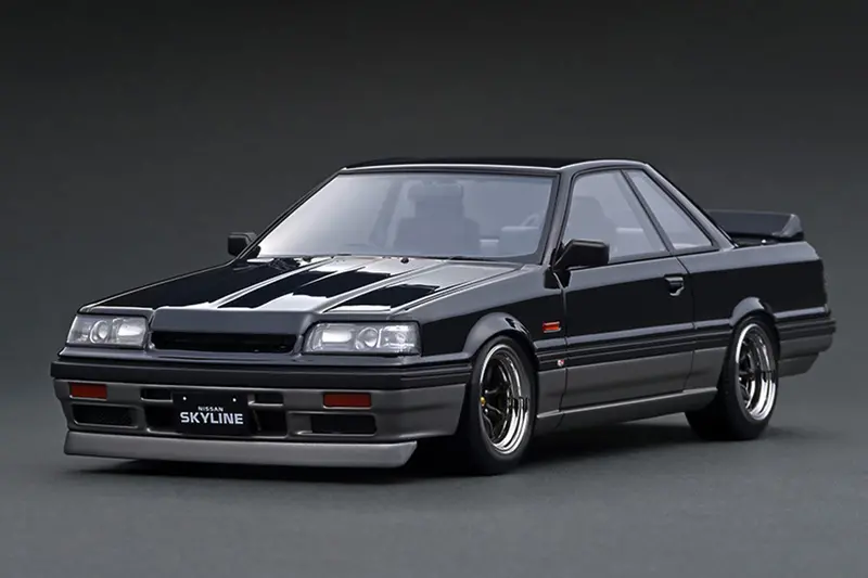 1:18 Nissan Skyline Gts-R (R31) -- Black/Gun Grey Metallic -- Ignition Ig3510 1