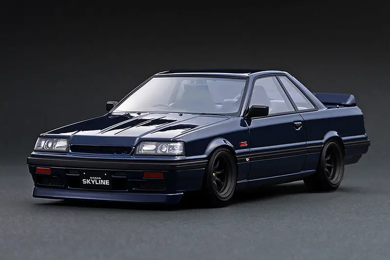 1:18 Nissan Skyline Gts-R (R31) -- Blue/Black -- Ignition Model Ig3509 1