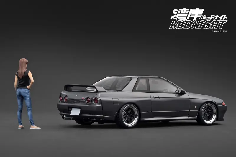 1:18 Nissan Skyline R32 Gtr -- Wangan Midnight W/Figurine -- Ignition Ig3595 2