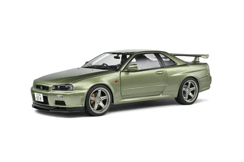 1:18 Nissan Skyline R34 Gtr -- Millennium Jade (Green) -- Solido Modified 1
