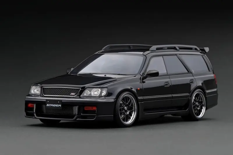 1:18 Nissan Stagea 260Rs (Wgnc34) -- Black -- Ignition Model Ig2890 1