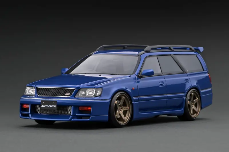 1:18 Nissan Stagea 260Rs (Wgnc34) -- Blue -- Ignition Model Ig2891 1