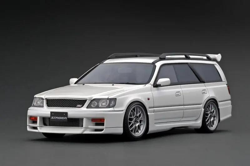 1:18 Nissan Stagea 260Rs (Wgnc34) -- Pearl White -- Ignition Model Ig2885 1