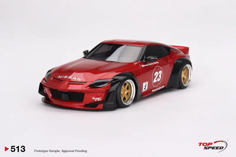 1:18 Nissan Z Pandem -- Passion Red -- Topspeed Model 1