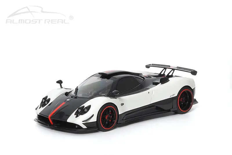 1:18 Pagani Zonda Cinque Coupe -- Bianco Benny (White/Black/Red) -- Almost Real 1