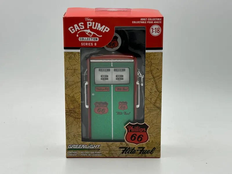1:18 Phillips 66 -- *Chase* Vintage Gas/Petrol Pump -- Series 8 -- Greenlight 1
