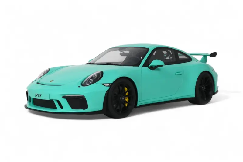 1:18 Porsche 911 (991-2) Gt3 Coupe 2018 -- Mint Green -- Gt Spirit Gt550 1