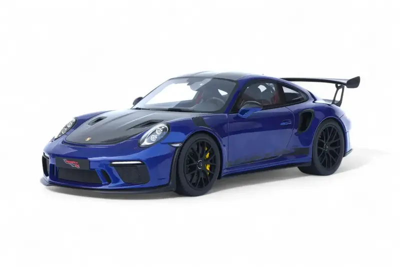 1:18 Porsche 911 (991.2) Gt3 Rs Weissach -- Blue/Carbon Black -- Gt Spirit Gt526 1
