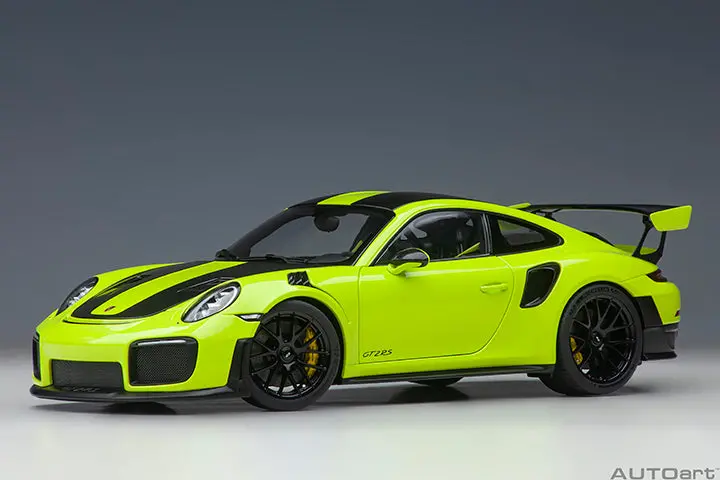 1:18 Porsche 911 (991) Gt2 Rs 2019 Weissach Package -- Acid Green -- Autoart 1