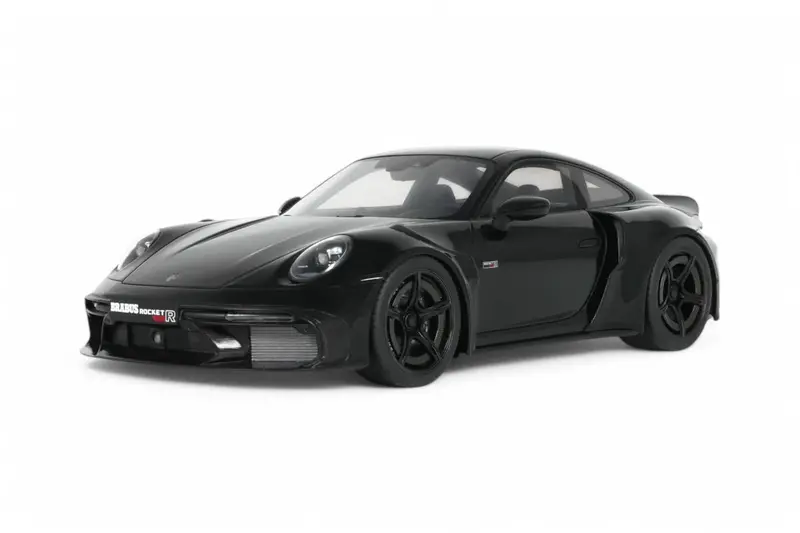 1:18 Porsche 911 (992) Brabus 900 Rocket-R -- Black -- Gt Spirit 1