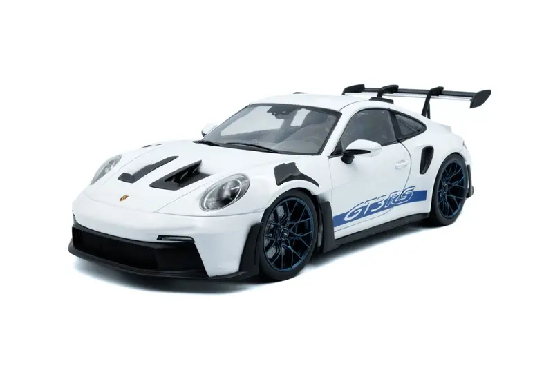 1:18 Porsche 911 (992) Gt3 Rs 2024 -- White W/Blue Stripes -- Solido 1