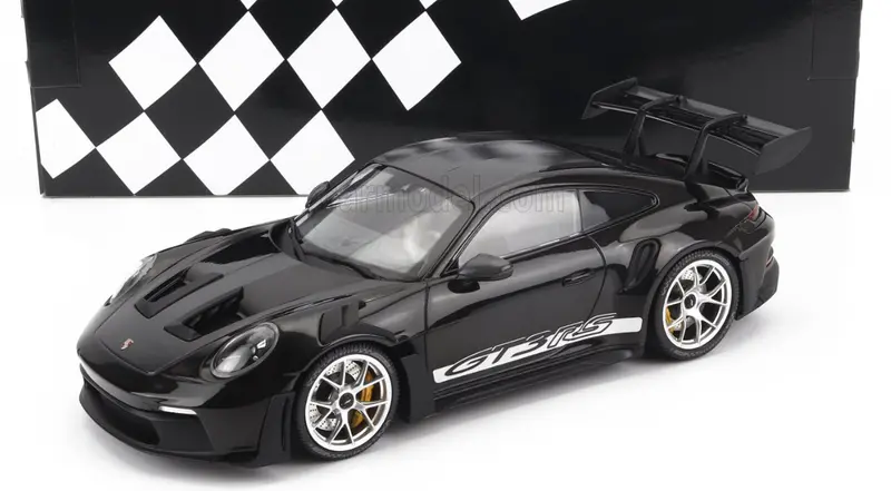 1:18 Porsche 911 (992) Gt3 Rs Coupe 2023 -- Black W/Door Decals -- Minichamps 1