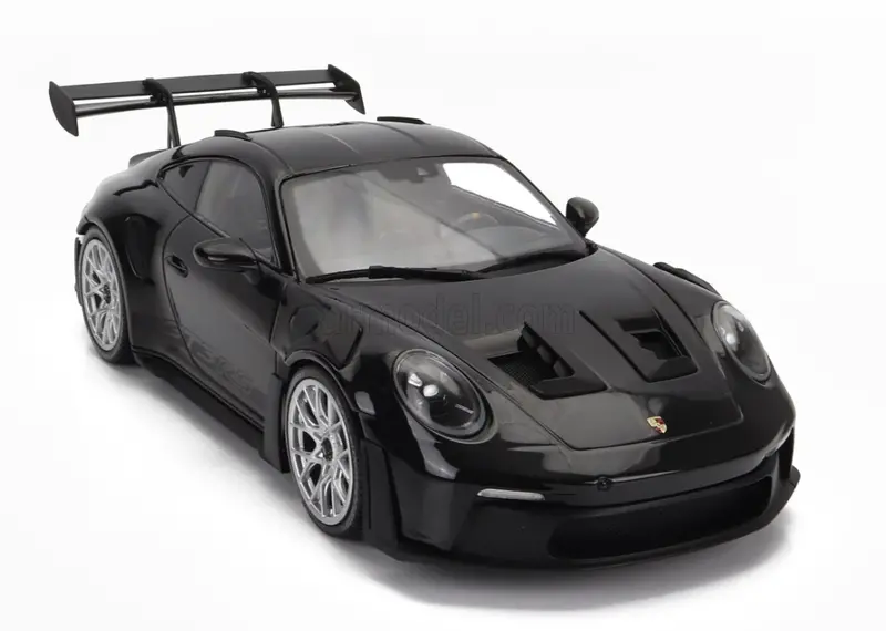 1:18 Porsche 911 (992) Gt3 Rs Coupe 2023 -- Black W/Silver Wheels -- Minichamps 1