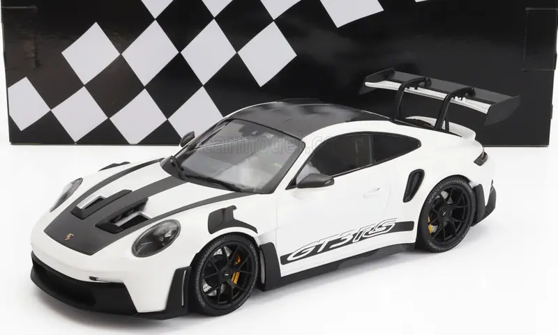 1:18 Porsche 911 (992) Gt3 Rs Coupe 2023 -- White W/Black Wheels -- Minichamps 1