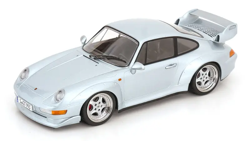 1:18 Porsche 911 (993) Gt2 1996 -- Silver -- Kk-Scale 1