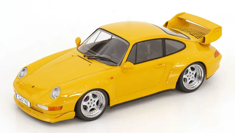 1:18 Porsche 911 (993) Gt2 1996 -- Yellow -- Kk-Scale 1