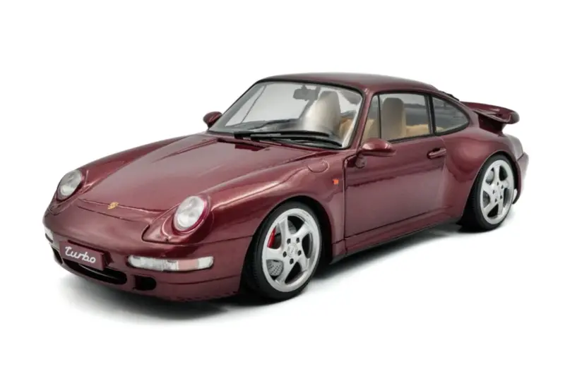 1:18 Porsche 911 (993) Turbo 1997 -- Arena Red (Maroon) -- Solido 1